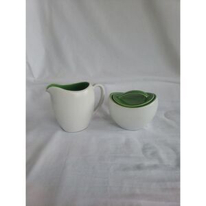 Lenox Kate Spade Summer Circle Green Sugar and Creamer Set